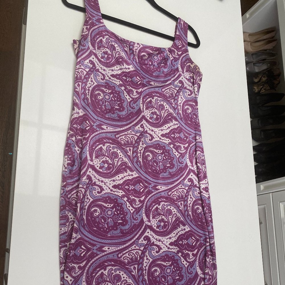 Dolce & Gabbana Paisley Satin Dress 44